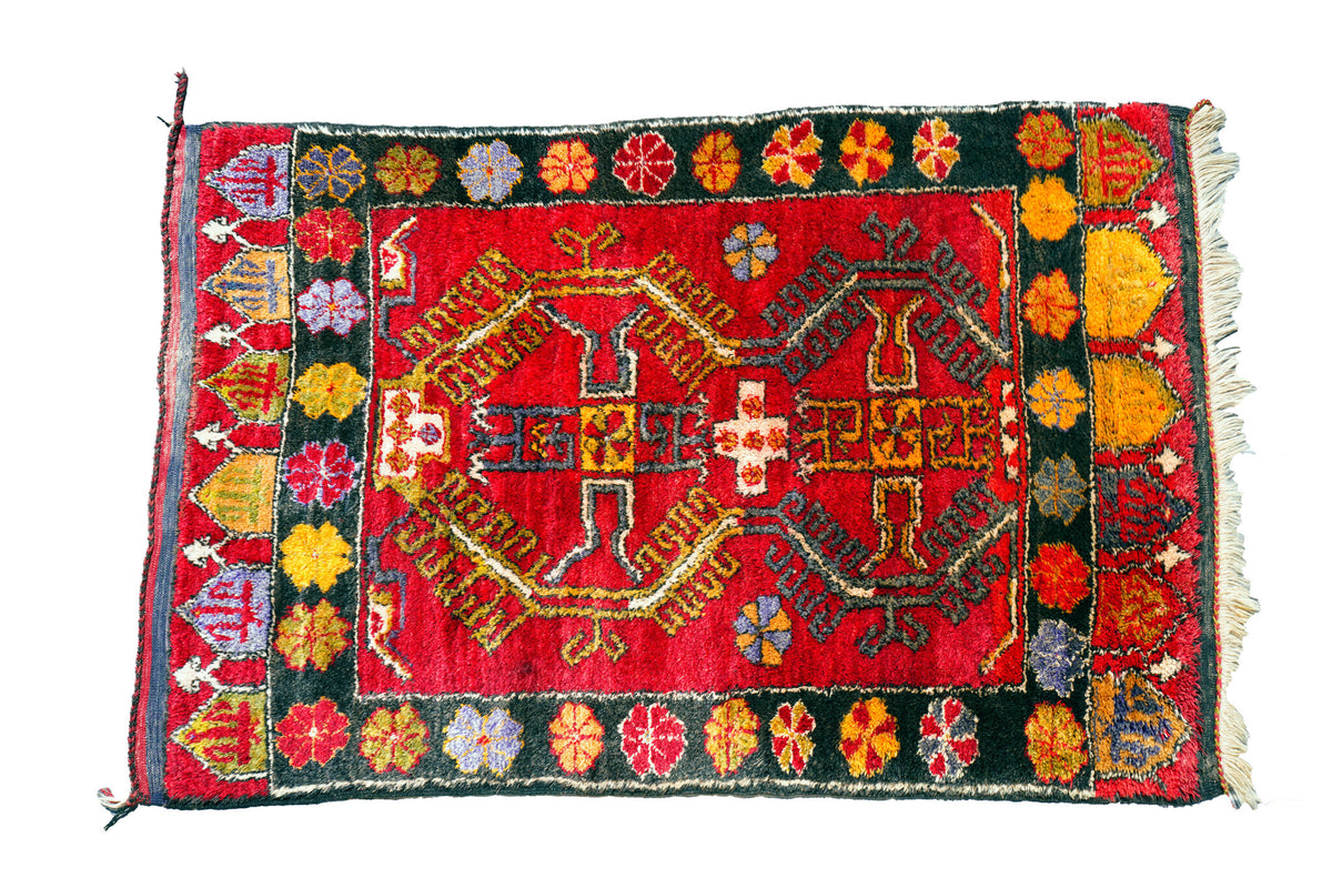 Anatolian Hand Woven Nomadic Konya-Yatak Rug